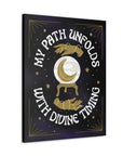 My Path Unfolds with Divine Timing Canvas Gallery Wraps