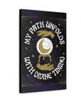 My Path Unfolds with Divine Timing Canvas Gallery Wraps