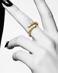 18K Gold Snake Ring - Solid 18K gold - Fine Jewelry
