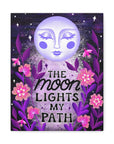 The Moon Lights my Path Canvas Gallery Wraps