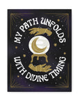 My Path Unfolds with Divine Timing Canvas Gallery Wraps
