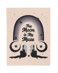 The Moon is My Muse Velveteen Plush Blanket