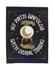 My Path Unfolds with Divine Timing Velveteen Plush Blanket