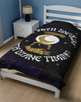 My Path Unfolds with Divine Timing Velveteen Plush Blanket