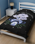I Trust My Intuition Velveteen Plush Blanket