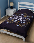 I Celebrate All My Blessings Velveteen Plush Blanket