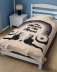 The Moon is My Muse Velveteen Plush Blanket
