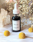Detoxify and rejuvenate your skin with Obscura Ampoule Serum. Infused with Black Seaweed and Bamboo Charcoal, this vegan elixir refreshes all skin types. Available at Goddess Provisions.