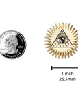 Occult Pyramid & Eye Enamel Pin