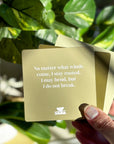 Realign with your inner peace and clear your mind Grounding Shower affirmations
