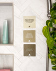Realign with your inner peace and clear your mind Grounding Shower affirmations