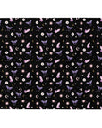 Black Crystal Moon Moth Throw Blanket