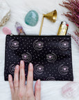 Color Changing Pouch | Color Changing Purse | Make Up Bag | Coin holder with lighter and candle snuffer and crystals | Goddess Provisions