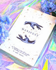Dreamy moons manifest workbook featuring journal prompts and vision boards