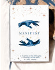 Dreamy moons manifest workbook featuring journal prompts and vision boards. Available at Goddess Provisions