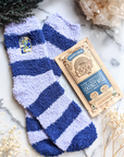 Fuzzy Dreams Socks with dark chocolate Caramelized Coconut Milk from Goddess Provisions