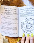Mercury in Retrograde Journal page 39 woman's hand with yellow nails