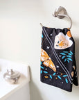 Mystic Nights Tea Towel for kitchen, bathroom or altar cloth available at Goddess Provisions