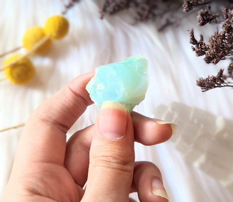 Raw Chrysoprase available at Goddess Provisions