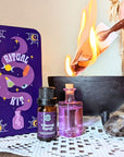 Elevate your spiritual practice with the portable Travel Ritual Kit. Includes brass tongs, glass vial, Smoky Quartz, and essential oil blend for on-the-go rituals. Available at Goddess Provisions.