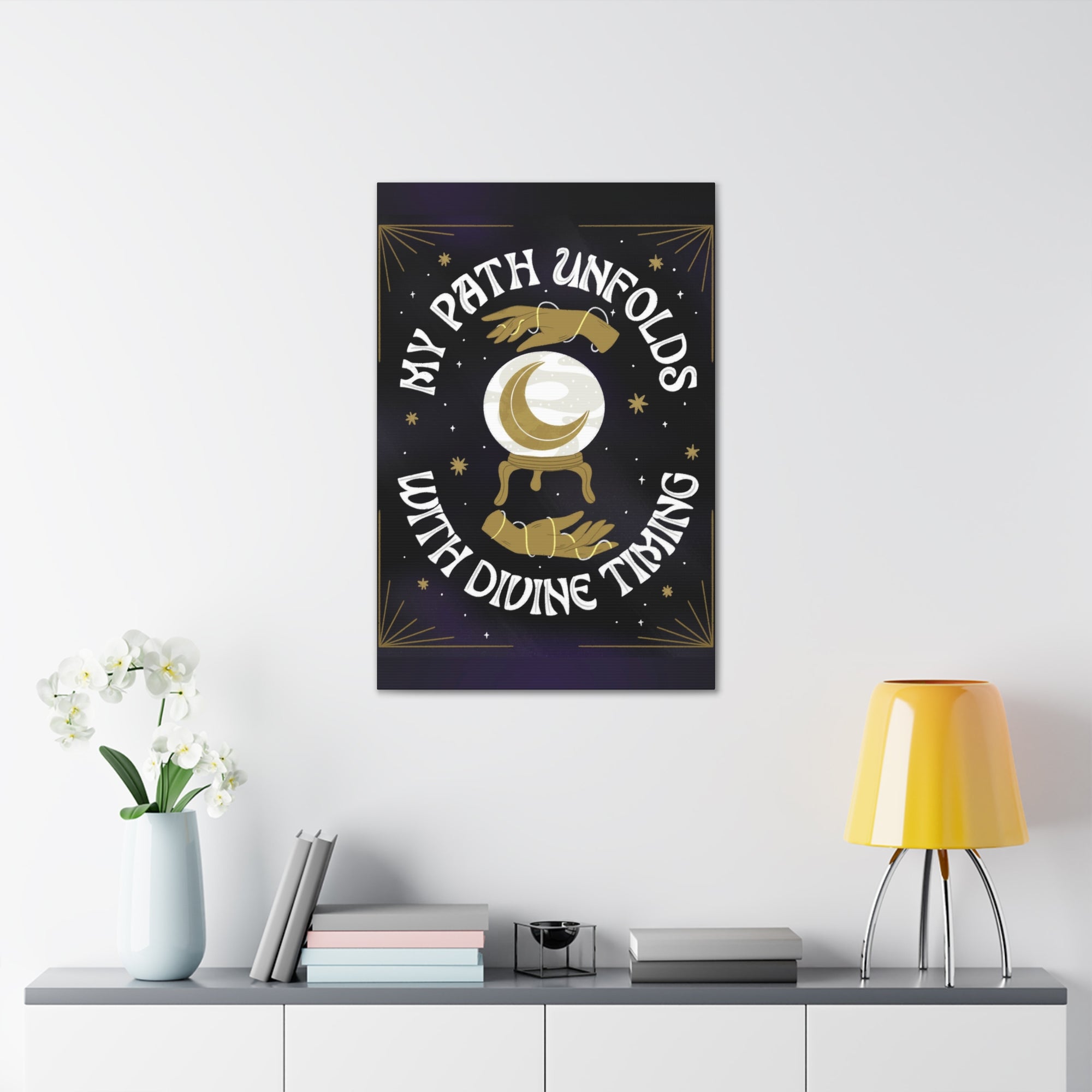 My Path Unfolds with Divine Timing Canvas Gallery Wraps