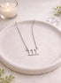 Silver 111 angel number necklace symbolizing intuition, manifestation, and spiritual alignment