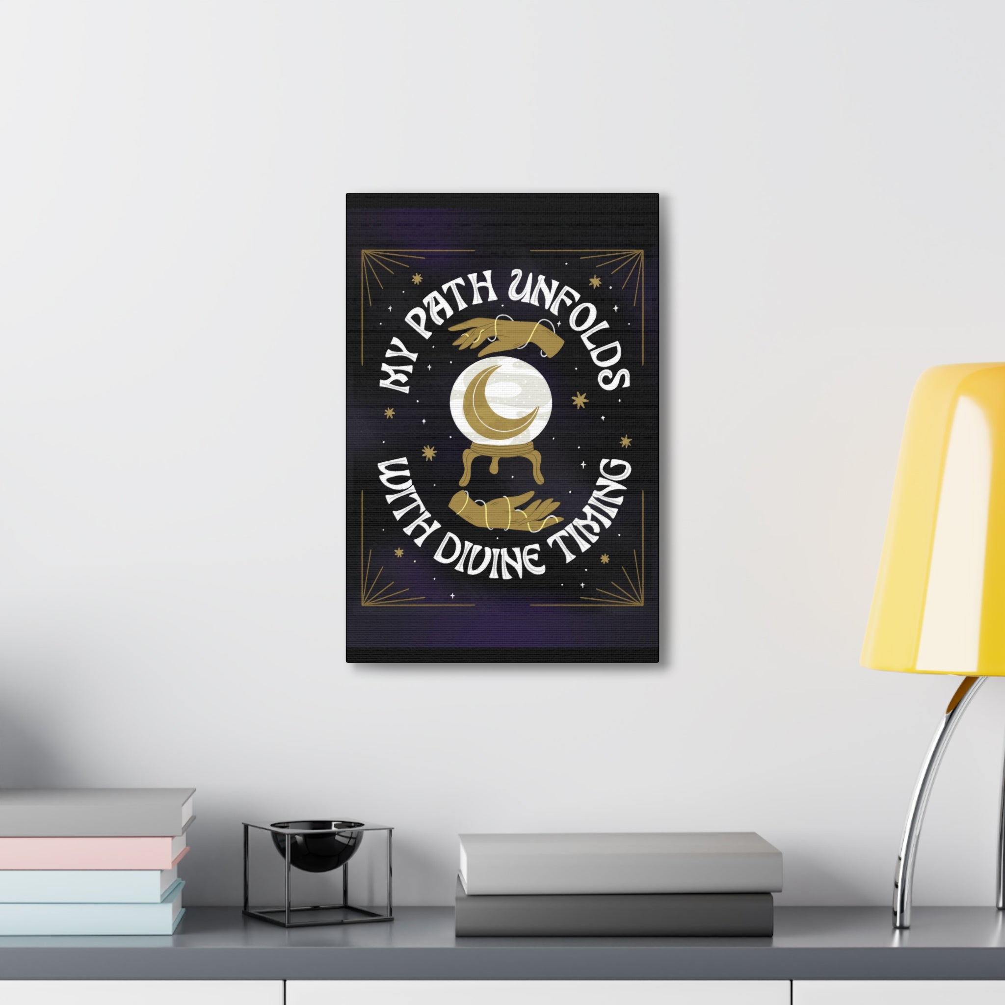 My Path Unfolds with Divine Timing Canvas Gallery Wraps