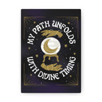 My Path Unfolds with Divine Timing Canvas Gallery Wraps