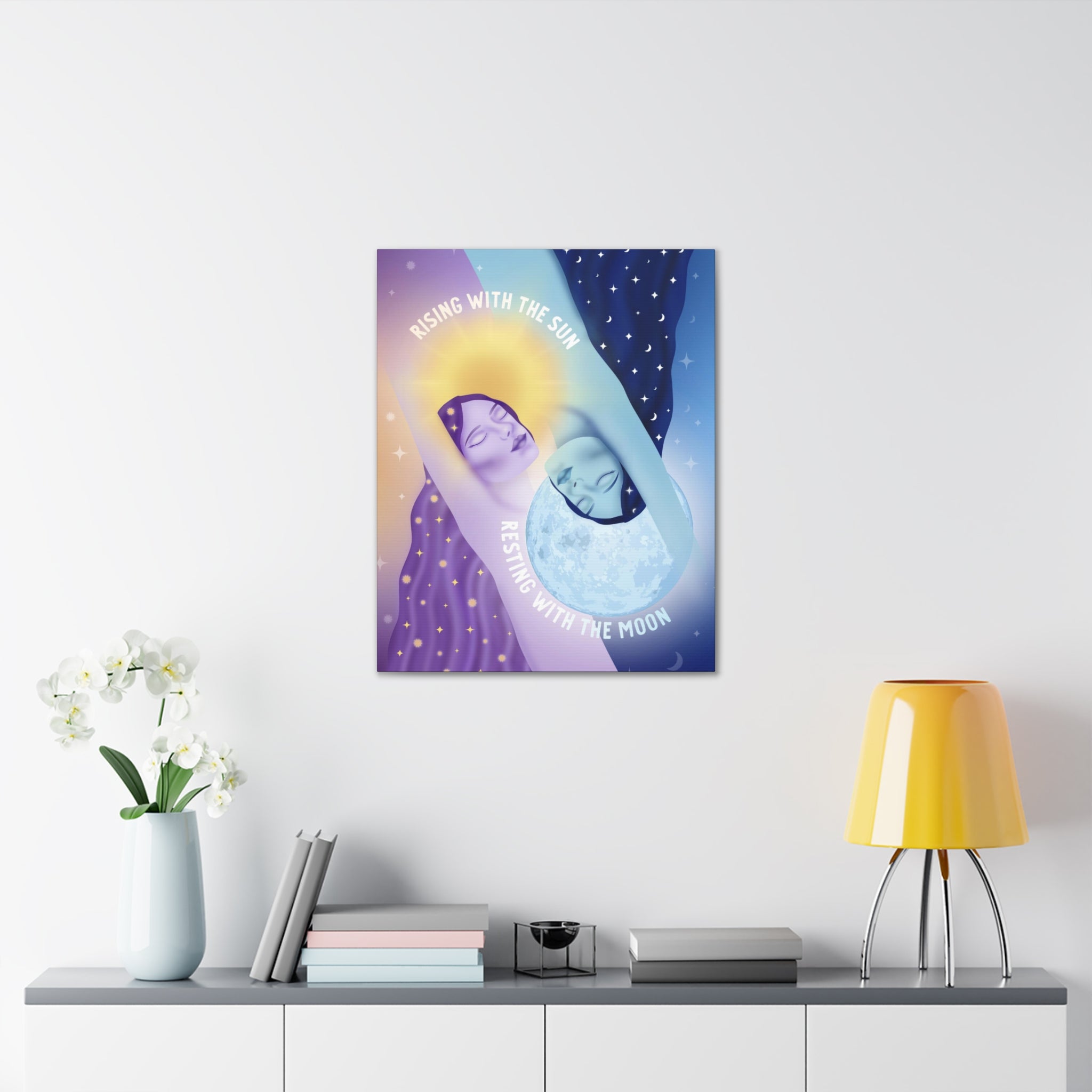 Rising With the Sun Resting With the Moon Canvas Gallery Wraps