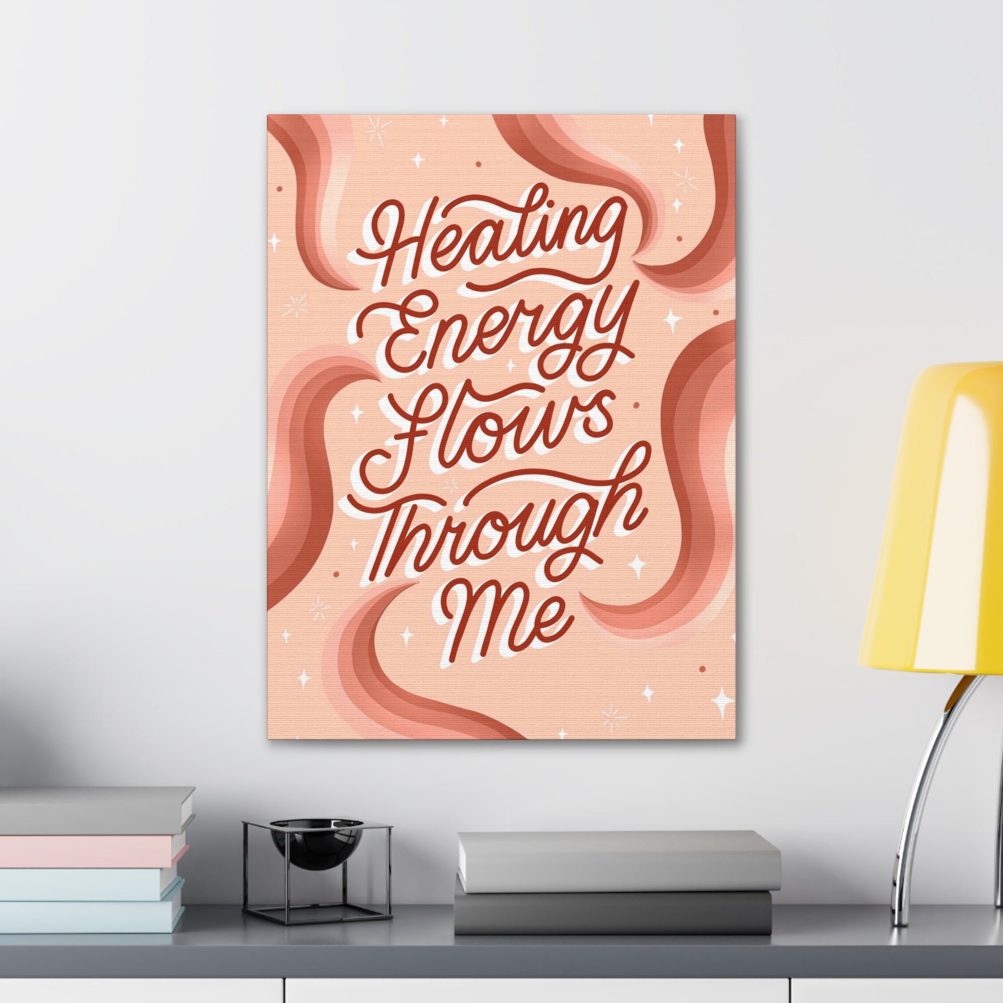 Healing Energy Flows Through Me Canvas Gallery Wraps
