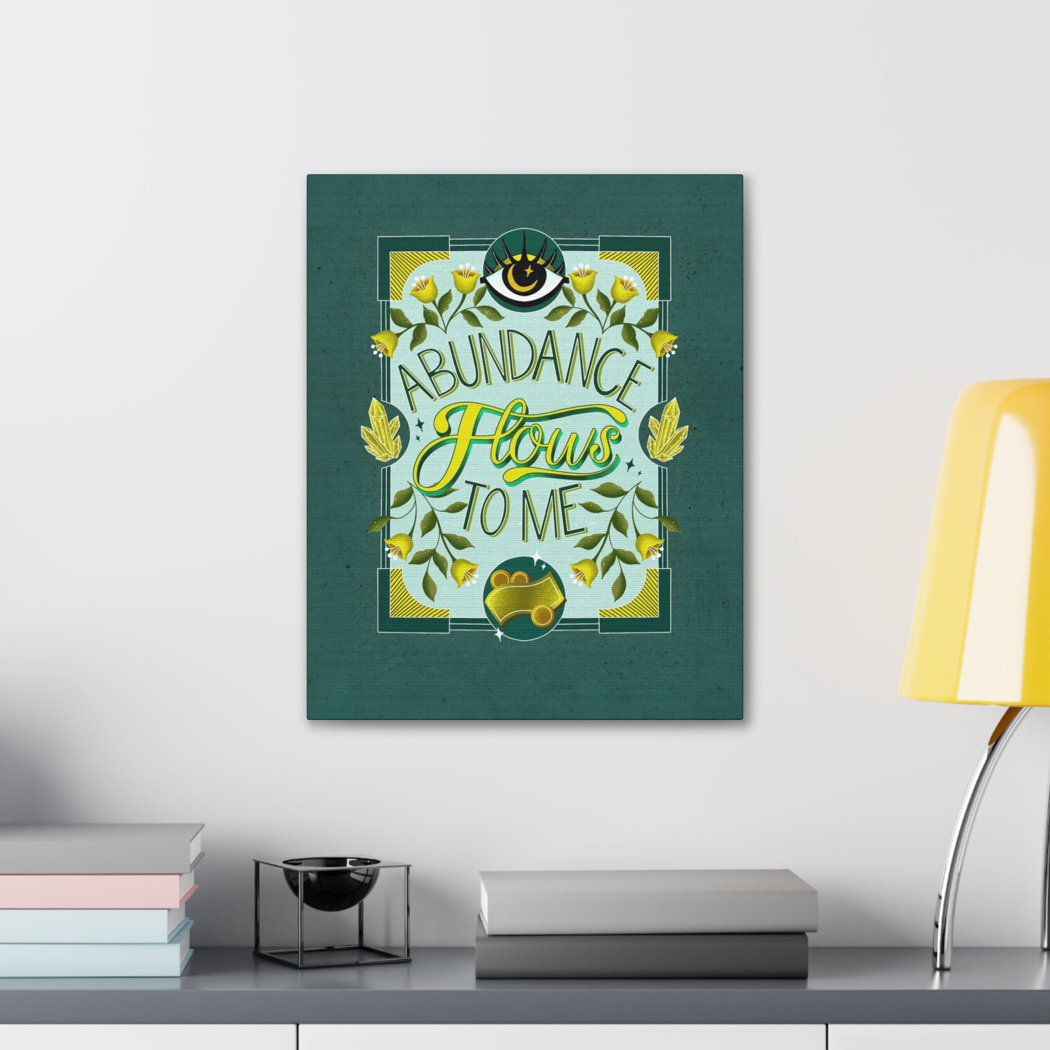 Abundance Flows to Me Canvas Gallery Wraps