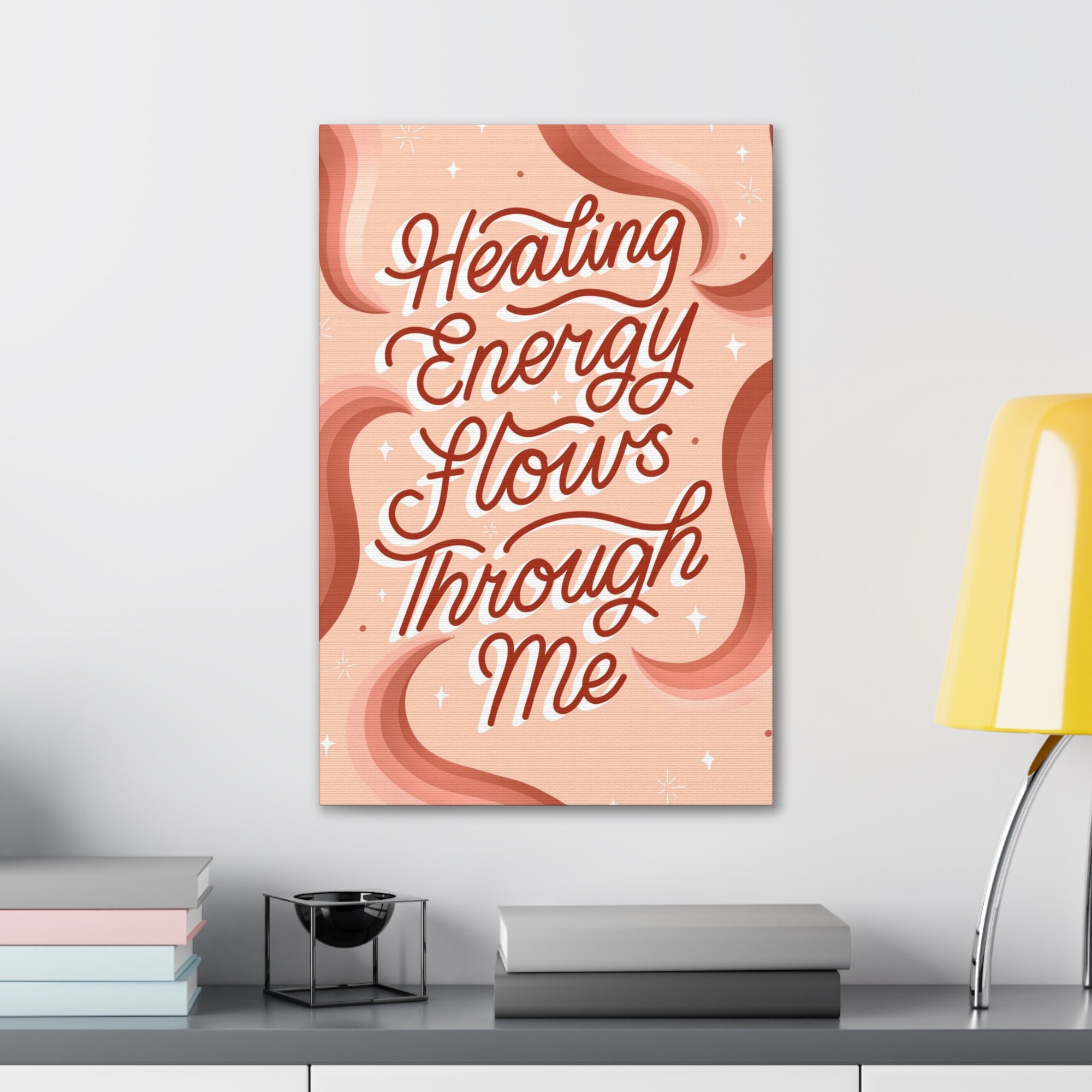 Healing Energy Flows Through Me Canvas Gallery Wraps