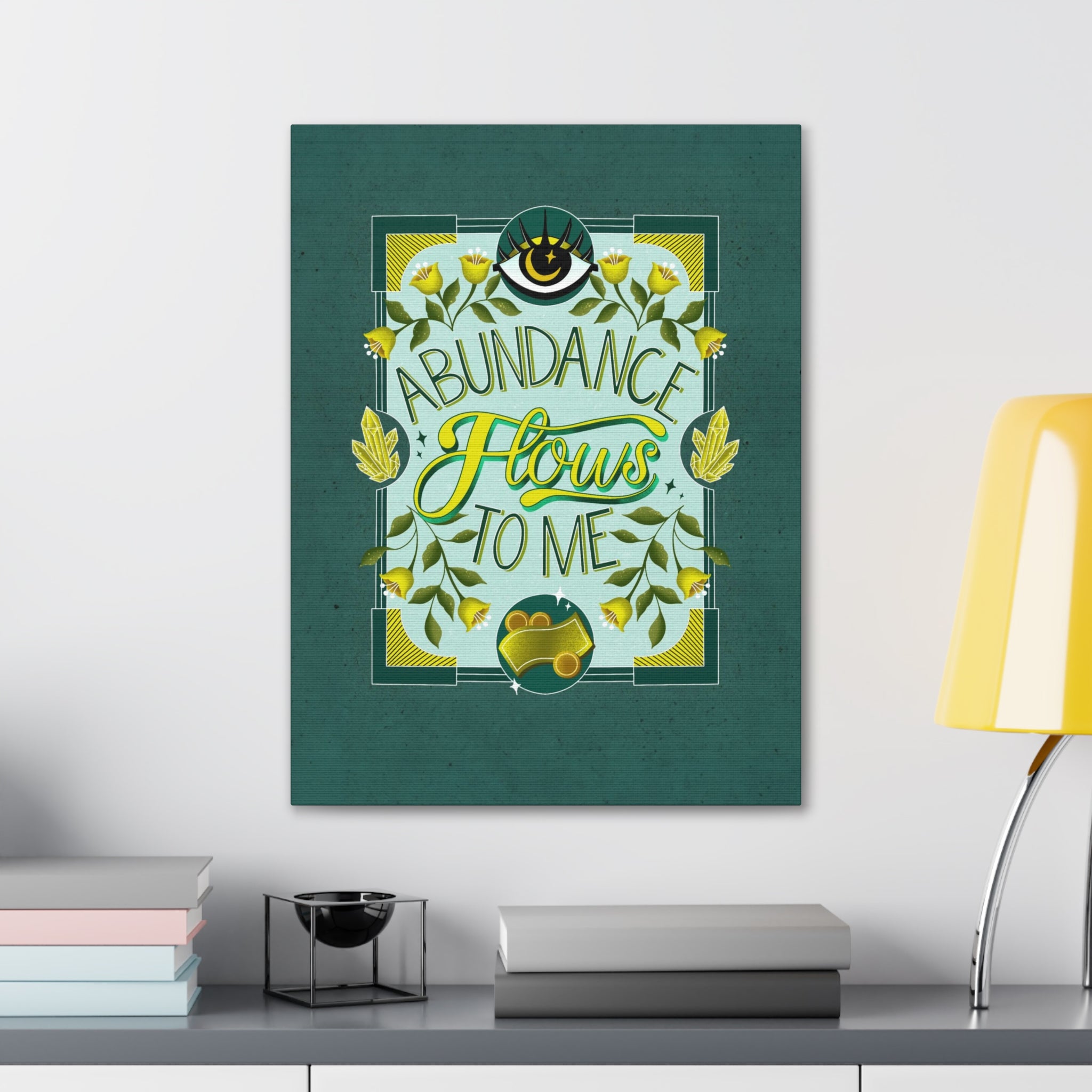 Abundance Flows to Me Canvas Gallery Wraps