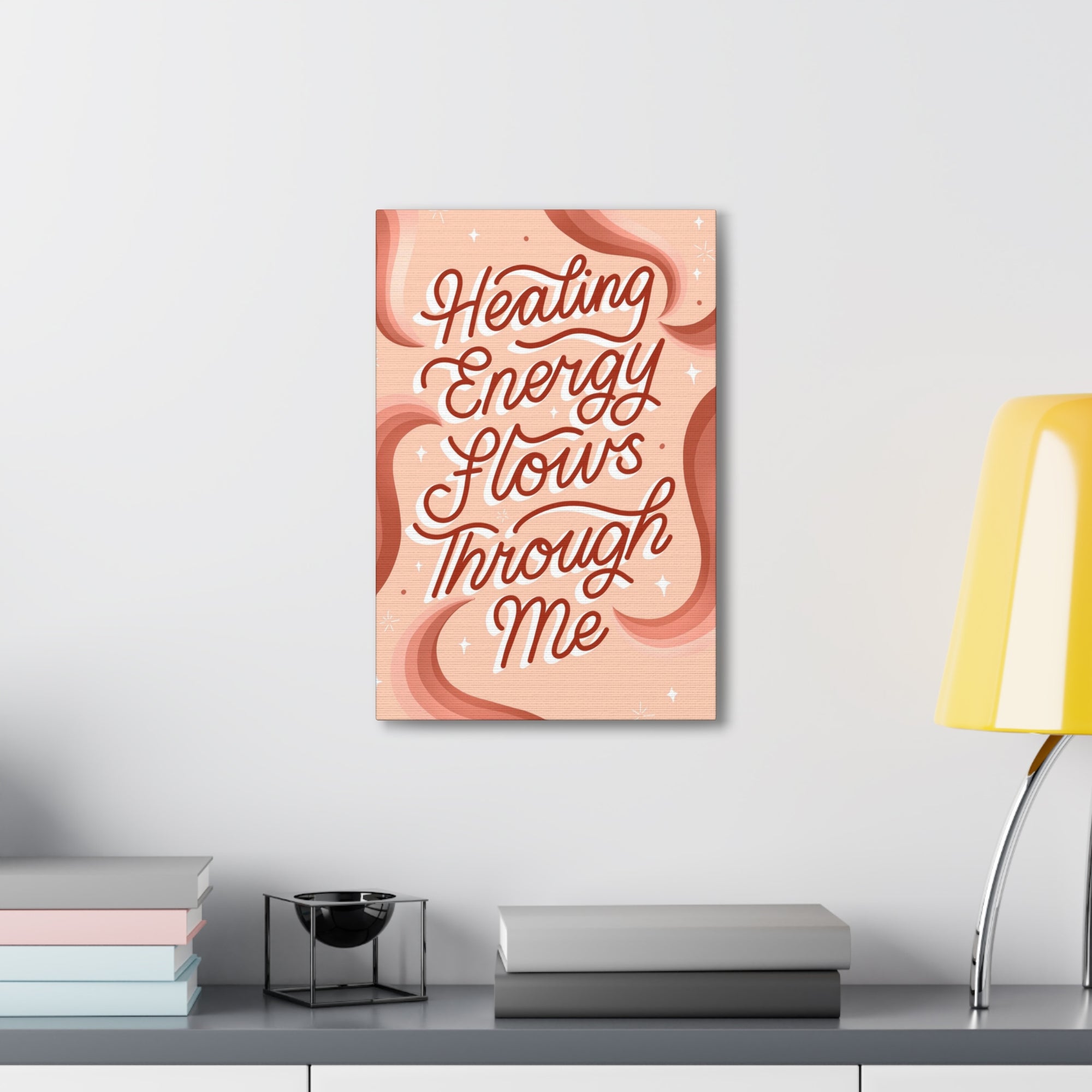 Healing Energy Flows Through Me Canvas Gallery Wraps