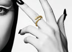 18K Gold Snake Ring - Solid 18K gold - Fine Jewelry