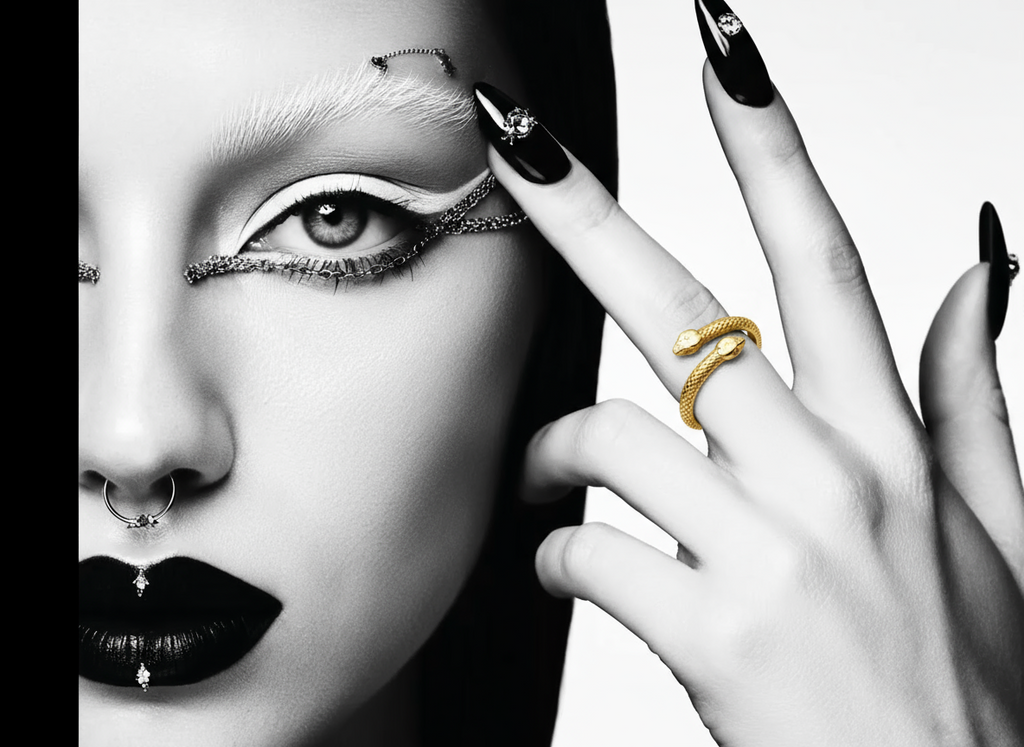 18K Gold Snake Ring - Solid 18K gold - Fine Jewelry 2