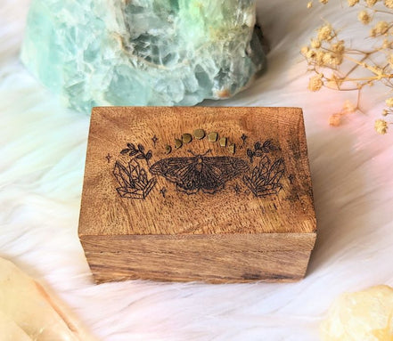 Fairy Fortune Mango Wood Box, spiritual box, photo 6