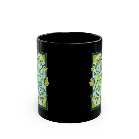 Abundance Flows to Me Black Mug