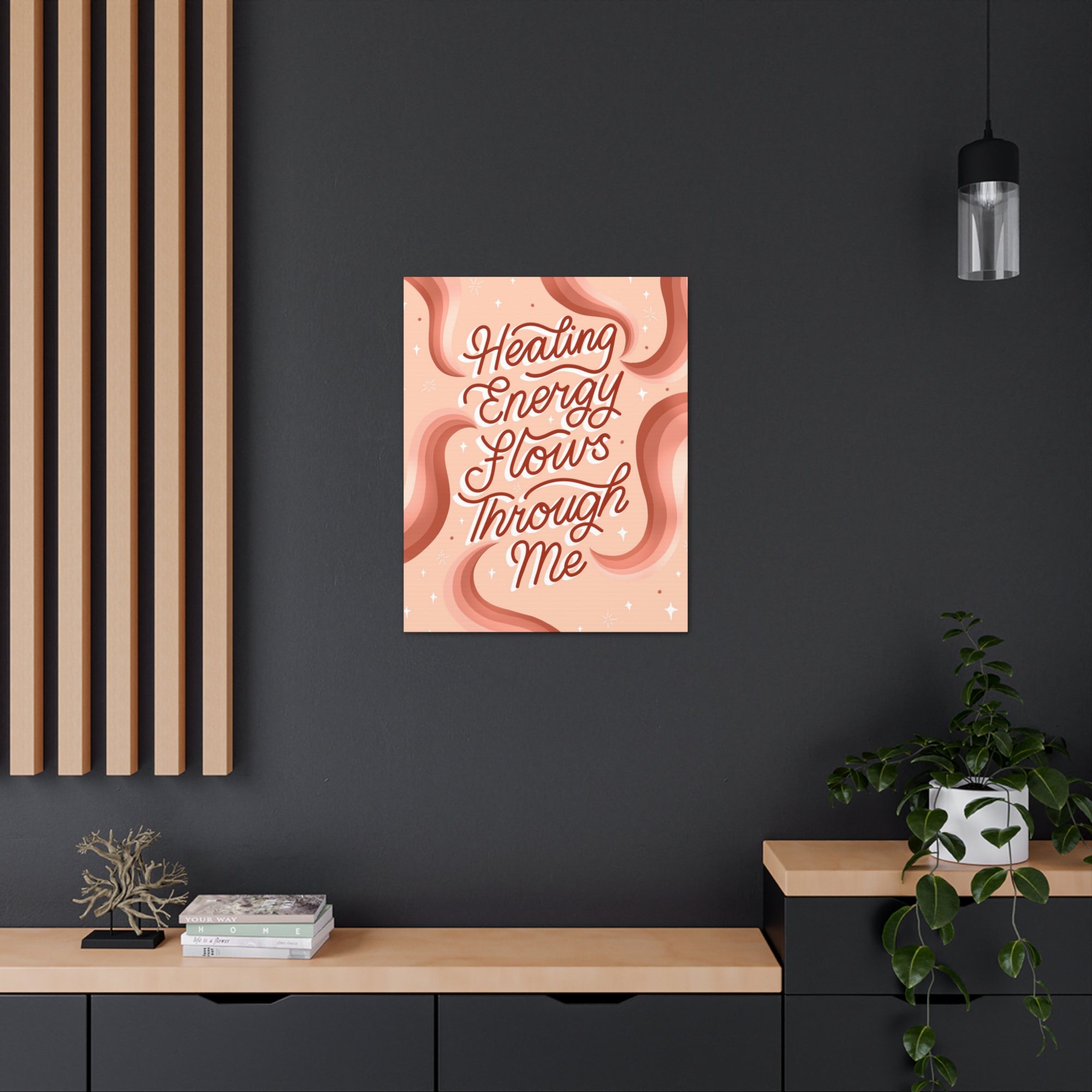 Healing Energy Flows Through Me Canvas Gallery Wraps