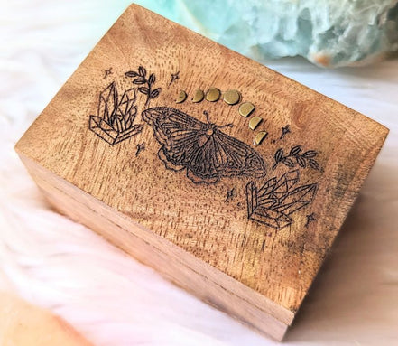 Fairy Fortune Mango Wood Box, spiritual box, photo 4