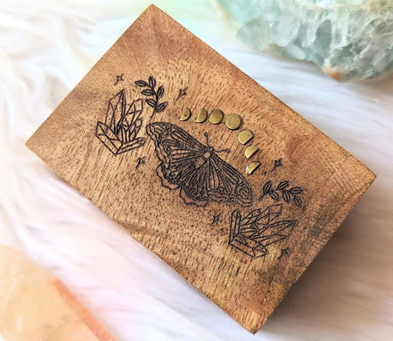 Fairy Fortune Mango Wood Box, spiritual box, photo 3