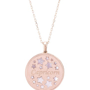 Capricorn Mother Of Pearl Constellation Necklace