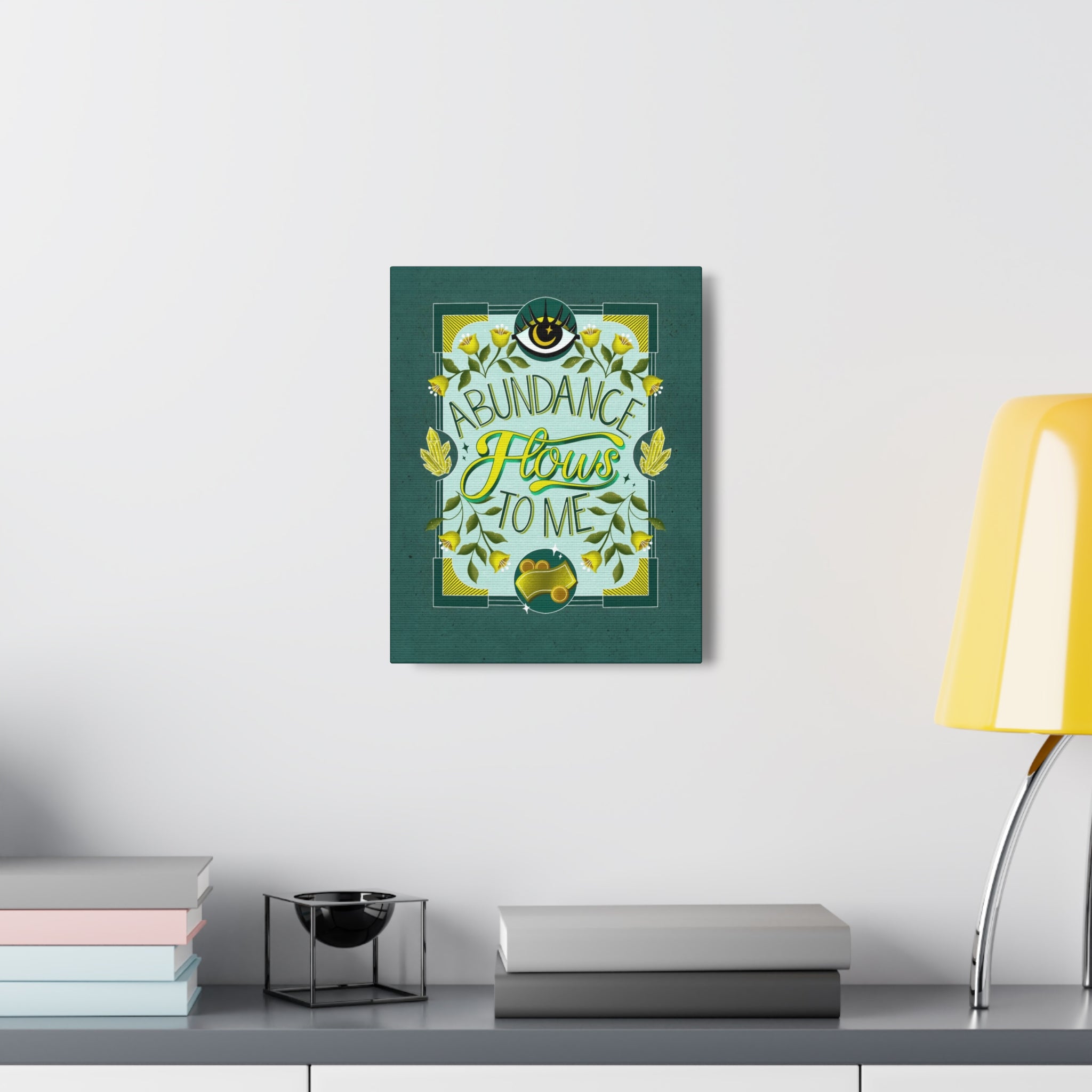 Abundance Flows to Me Canvas Gallery Wraps