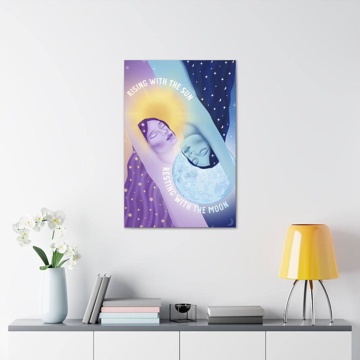Rising With the Sun Resting With the Moon Canvas Gallery Wraps