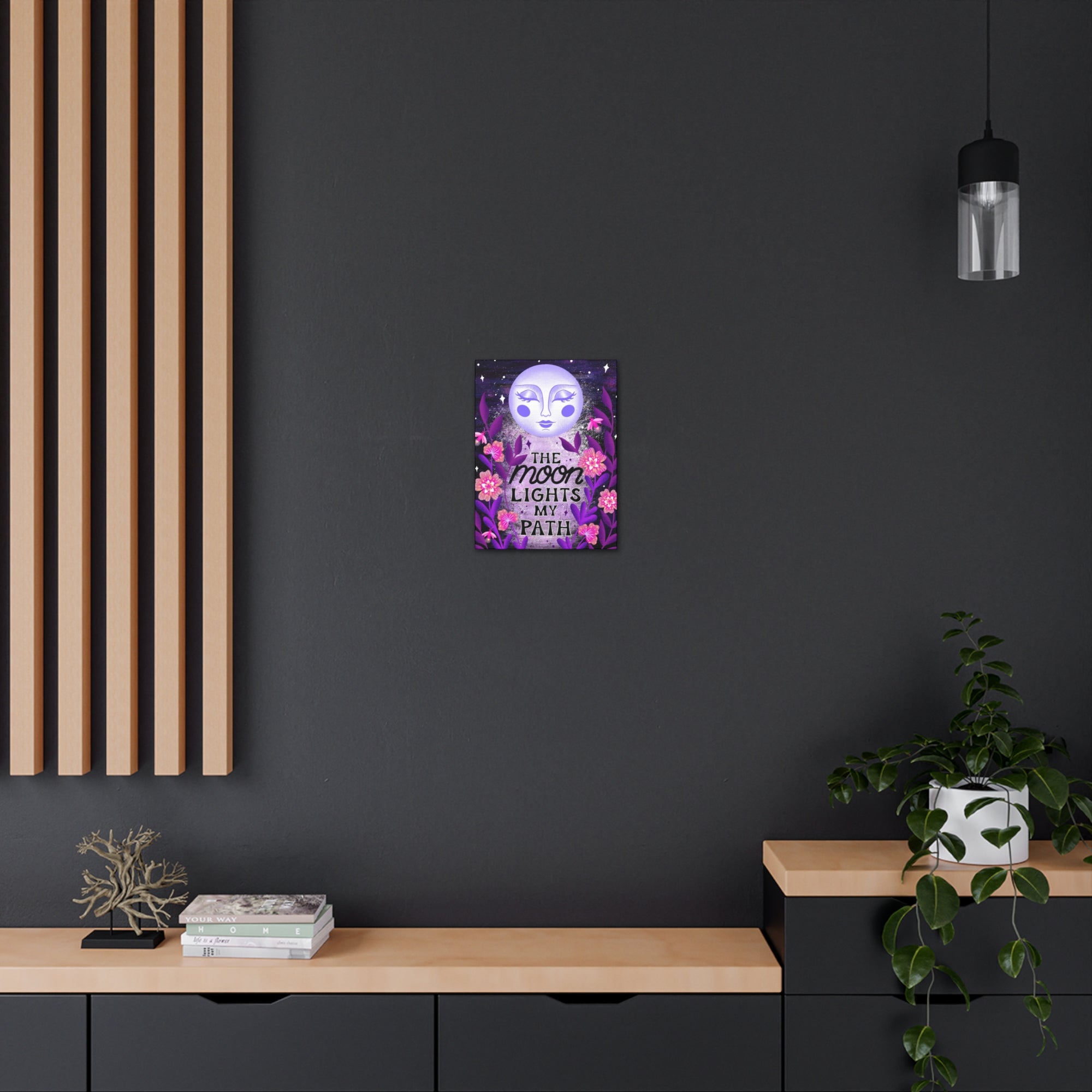 The Moon Lights my Path Canvas Gallery Wraps