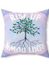 Rise Up Root Down Vegan Suede Pillow