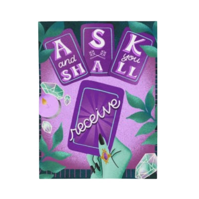 Ask &amp; You Shall Receive Velveteen Plush Blanket