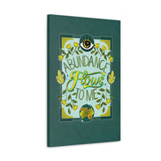 Abundance Flows to Me Canvas Gallery Wraps