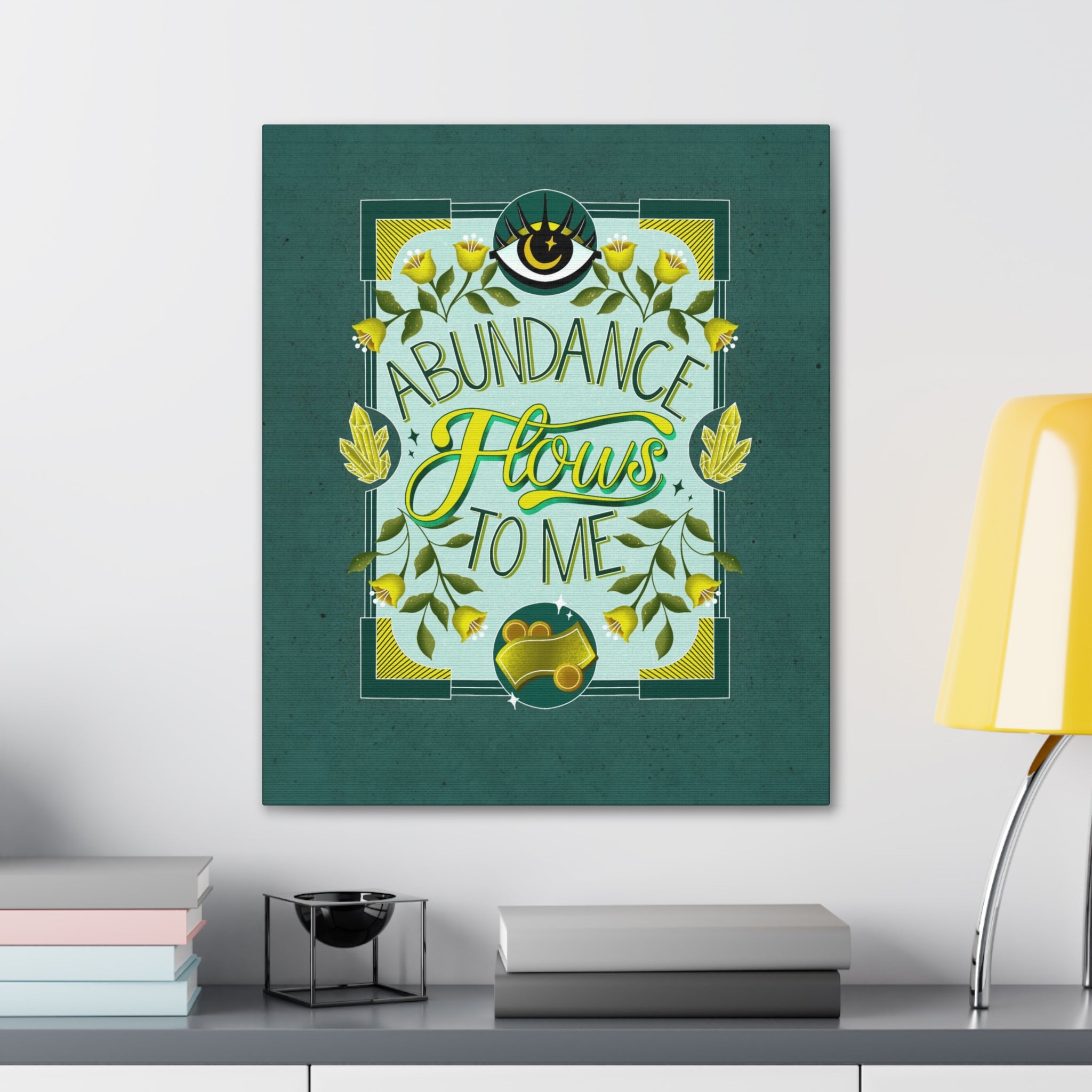Abundance Flows to Me Canvas Gallery Wraps