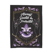 Always Guided & Protected Velveteen Plush Blanket
